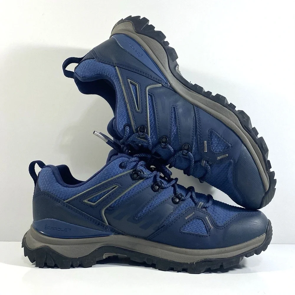The North Face Mens Size 9 Hedgehog Gore-Tex Vibra Hiking Shoes Summit Navy Blue